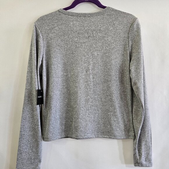 Harper & Ivy "Brooklyn New York" Gray Long Sleeve Top - Picture 10 of 13